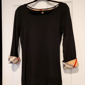 Authentic Burberry Brit women's XL 3/4 length top